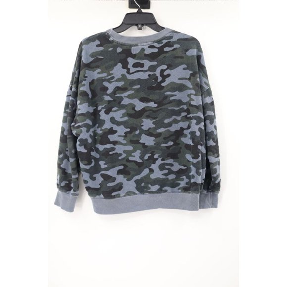 Soulcycle X Sundry women's S long sleeve camo pullover crew neck sweatshirt - Picture 4 of 7